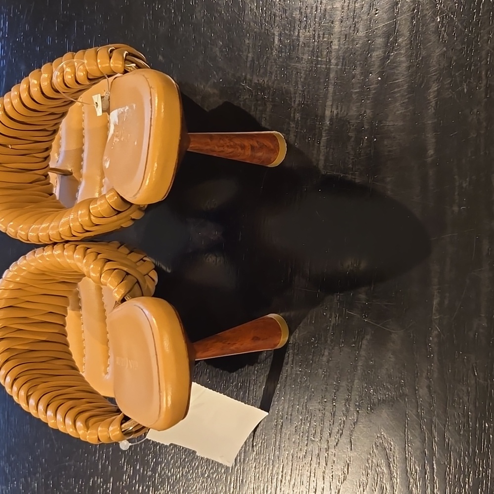 NWT! Gia/RHW Woven Leather Slides/Mules 36.5 - Picture 4 of 6